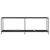 Produktbild 3 för Konsolbord svart 220x35x75,5 cm härdat glas