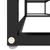 Produktbild 5 för TV-bänk svart 140x40x40,5 cm härdat glas 