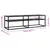Produktbild 6 för TV-bänk svart 140x40x40,5 cm härdat glas 