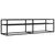 Produktbild 2 för Tv-bänk svart marmor 160x40x40,5 cm härdat glas