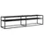 Produktbild 2 för Tv-bänk svart marmor 180x40x40,5 cm härdat glas