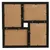 Produktbild 8 för Fotoram för 4x(10x15 cm) bilder svart MDF