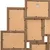Produktbild 7 för Fotoram för 10x(13x18 cm) bilder ljusbrun MDF