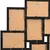 Produktbild 7 för Fotoram för 10x(10x15 cm) bilder svart MDF