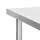 Arbetsbord med hjul 100x45x85 cm rostfritt stål