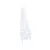 Produktbild 4 för Belyst halv plastgran med fot vit 120 cm PVC
