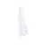 Produktbild 4 för Belyst halv plastgran med fot vit 180 cm PVC