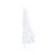 Produktbild 4 för Belyst halv plastgran med fot vit 240 cm PVC