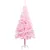 Produktbild 2 för Belyst plastgran med fot rosa 120 cm PVC