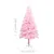 Produktbild 7 för Belyst plastgran med fot rosa 120 cm PVC