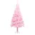 Produktbild 2 för Belyst plastgran med fot rosa 150 cm PVC