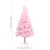 Produktbild 8 för Belyst plastgran med fot rosa 150 cm PVC