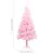 Produktbild 8 för Belyst plastgran med fot rosa 180 cm PVC