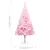 Produktbild 8 för Plastgran med fot och LED rosa 210 cm PVC
