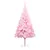 Produktbild 2 för Belyst plastgran med fot rosa 240 cm PVC
