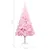 Produktbild 7 för Belyst plastgran med fot rosa 240 cm PVC
