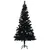 Produktbild 2 för Belyst plastgran med fot svart 120 cm PVC