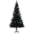Produktbild 2 för Belyst plastgran med fot svart 150 cm PVC