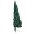 Produktbild 5 för Halv plastgran med LED och julgranskulor grön 120 cm