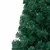 Produktbild 6 för Halv plastgran med LED och julgranskulor grön 210 cm