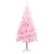 Produktbild 2 för Belyst plastgran med kulor rosa 120 cm PVC