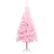 Produktbild 2 för Belyst plastgran med kulor rosa 150 cm PVC