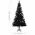 Produktbild 12 för Plastgran med LED och julgranskulor svart 150 cm PVC