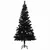 Produktbild 2 för Plastgran med LED och julgranskulor svart 180 cm PVC