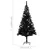 Produktbild 11 för Plastgran med LED och julgranskulor svart 210 cm PVC