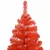 Produktbild 4 för Plastgran med LED och julgranskulor röd 120 cm PVC