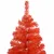 Produktbild 2 för Plastgran med LED och julgranskulor röd 210 cm PVC