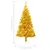 Produktbild 12 för Plastgran med LED och julgranskulor guld 150 cm PET