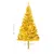 Produktbild 12 för Plastgran med LED och julgranskulor guld 180 cm PET