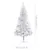Produktbild 12 för Plastgran med LED och julgranskulor silver 120 cm PET