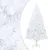 Produktbild 2 för Plastgran med LED och julgranskulor vit 150 cm PVC