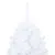 Produktbild 3 för Plastgran med LED och julgranskulor vit 150 cm PVC