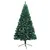 Produktbild 2 för Halv plastgran med LED och julgranskulor grön 120 cm