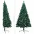 Produktbild 12 för Halv plastgran med LED och julgranskulor grön 180 cm