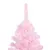 Produktbild 3 för Belyst plastgran med kulor rosa 150 cm PVC