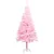 Produktbild 2 för Belyst plastgran med kulor rosa 180 cm PVC