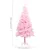 Produktbild 12 för Belyst plastgran med kulor rosa 180 cm PVC