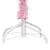 Produktbild 4 för Belyst plastgran med kulor rosa 180 cm PVC