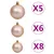 Produktbild 8 för Belyst plastgran med kulor rosa 180 cm PVC