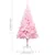 Produktbild 10 för Plastgran med LED och julgranskulor rosa 210 cm PVC