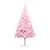 Produktbild 2 för Plastgran med LED och julgranskulor rosa 240 cm PVC 