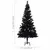 Produktbild 12 för Plastgran med LED och julgranskulor svart 150 cm PVC
