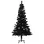 Produktbild 2 för Plastgran med LED och julgranskulor svart 180 cm PVC 