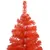 Produktbild 3 för Plastgran med LED och julgranskulor röd 180 cm PVC 