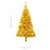 Produktbild 11 för Plastgran med LED och julgranskulor guld 150 cm PET
