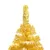 Produktbild 3 för Plastgran med LED och julgranskulor guld 180 cm PET  